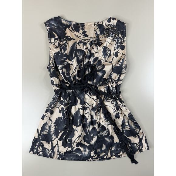 VTG Y2K The Limited Womens Babydoll Tie Tank S Floral 100% Silk Going Out Top - Picture 10 of 12